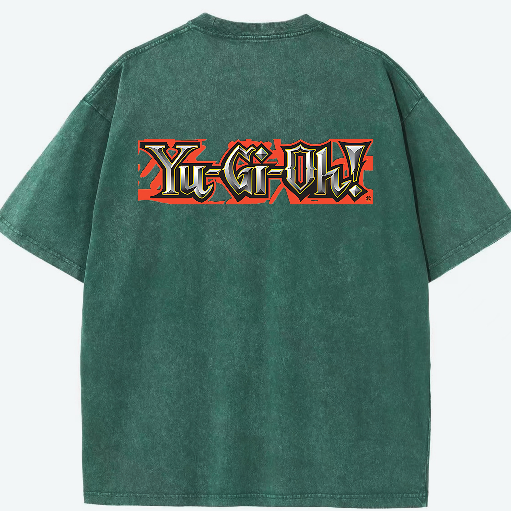 （画像用） 遊☆戯☆王 Yu-Gi-Oh! 綿100% ヴィンテージ風 半袖Tシャツ（背面プリント）